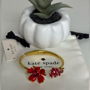 Kate Spade ♠️ Blushing Blooms Cuff Bracelet NWT